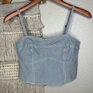 Universal Thread Blue Striped Top